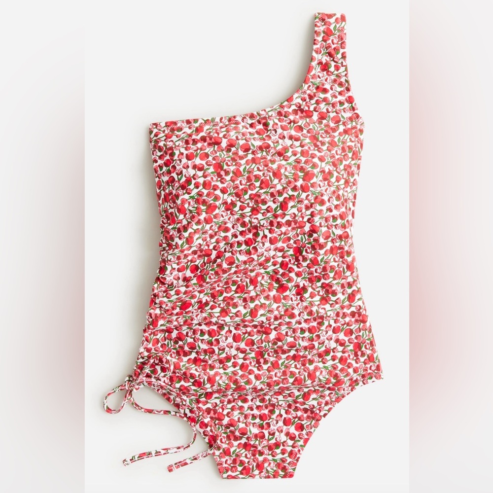 J. Crew Liberty® one shoulder swimsuit